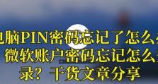 如何解决电脑中Microsoft账户密码错误问题（忘记密码怎么办？教你快速重设Microsoft账户密码）